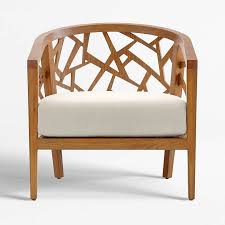 Ankara Grey Wash Frame Chair With Fabric Cushion Reviews Crate And Barrel Canada In 2020 Living Room Chairs Cushion Fabric Furniture