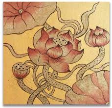 There's always a hidden inspiration behind to prepare that we have curated a list of 50 unbeatable paintings of all times and have stood out in the entire art industry: Lotus Painting And Design Line Thai Pattern Art Of Siam