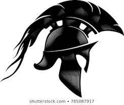 Spartan Medieval Troop Emblem Stock Vector Royalty Free 761626270 Spartan Tattoo Spartan Helmet Tattoo Helmet Tattoo