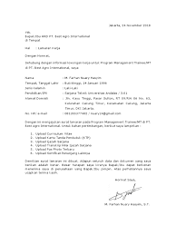 Dengan hormat, sehubungan dengan adanya informasi lowongan kerja di pt. 0 Surat Lamaran Pt Best Agro International