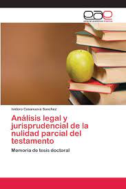 La derivada parcial y el gradiente (artículos). Analisis Legal Y Jurisprudencial De La Nulidad Parcial Del Testamento Memoria De Tesis Doctoral Amazon De Casanueva Sanchez Isidoro Fremdsprachige Bucher