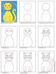 Draw A Cat Art Projects For Kids Simple Cat Drawing Easy Drawings Drawing For Kids
