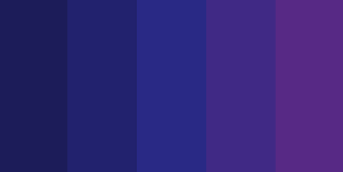 Blue and purple color palette. Deep Purple Colour Palette