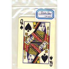 The queen of spades is a playing card. Flash Poker Card Queen Of Spades Ten Pack Trick Usa Magic Tricks