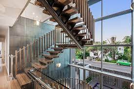 Minimalist concrete open and metal railing staircase photo in paris. 21 Unique Contemporary Staircases With A Flair For The Dramatic