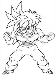 Free dragon ball z coloring page to print and color, for kids : Kids N Fun Com 55 Coloring Pages Of Dragon Ball Z