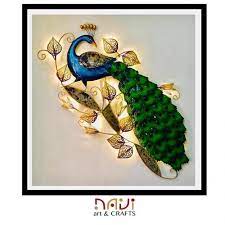 Designer small peacock metal wall hanging. Navi Wall Decoration Iron Peacock Wall Decor Navi Art Crafts Id 20992410291