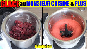 Glace Monsieur Cuisine Plus Sorbet Framboise Fruits Congeles Fraise Ananas Fruit Rouge Etc Youtube