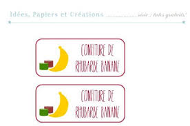 Idees Papiers Et Creations Etiquette Confiture Confiture Rhubarbe Rhubarbe