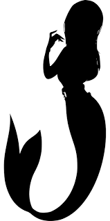 Gambar bunga sakura hitam putih coloring flowers clip art black. Bayangan Hitam Puteri Laut Ekor Gambar Vektor Gratis Di Pixabay