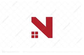 Letter N Logo Realty Logo Real Estate Logo Design Realty Logo Graphic Design Logo