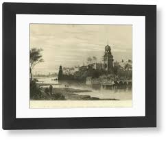 Lithograph Print of Delhi from the River, India. Art Prints, Posters & Puzzles from imageBROKER