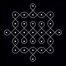 7 1 Parallel Dots Neer Pulli Kolam Start With 7 Dots In The Center Leave One Dot At Bot Rangoli Designs Rangoli Designs Images Rangoli Designs With Dots