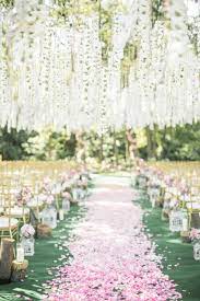 There can be flowers placed in vases beside the aisle seating. What Has Antlers Petals And 2 Jet Engines This Wedding Wedding Aisle Decorations Wedding Aisle Outdoor Wedding Aisle Decorations Outdoor