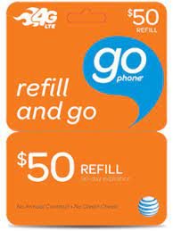 I called at&t gophone customer support to get my phone calls and text turned off. 50 Gophone Refill Card