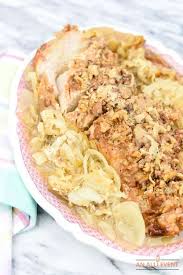 Turn the crock pot on low and cook for 6. Slow Cooker Smoked Bacon Pork Loin With Apples And Sauerkraut An Alli Event