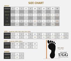 size chart for ugg boots ugg boot sizing chart