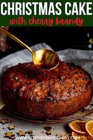 Christmas Cake With Cherry Brandy Easy Christmas Cake Recipe Sweet Recipes Desserts Christmas Cake