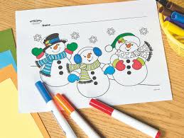 Add personalized wedding favors to a ceremony or. Snowman Trio Free Printable Coloring Page Fun365