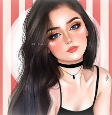 Pin By Rafa Marce On Girly Beautiful Girl Drawing Girly M Instagram Curly Hair Drawing