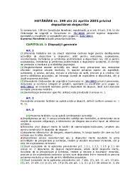 426/2001, cu modificarile si completarile ulterioare, se considera a fi facuta la art. Pdf HotÄƒrare Nr 349 Din 21 Aprilie 2005 Privind Depozitarea Deseurilor Ana Maria Jurju Academia Edu