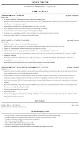 That starts at the top of your assistant manager resume. Assistant Property Manager Resume Sample Mintresume