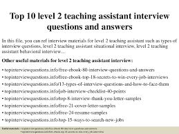 Assistant teacher job circular 2018 has been published 11 november 2018. Top 10 Level 2 Teaching Assistant Interview Questions And Answers