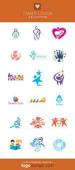 Logo Collection Family Vector Logo Designs People Child Mother Father Kid Hands Heart Birds Logo Logo Design People Church Logo Design Family Logo