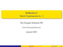 Isi buku ini dimaksudkan untuk mahasiswa yang telah mempelajari kalkulus satu peubah dan aljabar linear elementer, terutama matriks dan arti geometri transformasi linear. Kalkulus 2 Wordpress Free Download Pdf