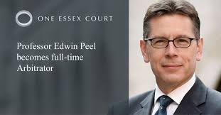 Professor Edwin Peel becomes full-time Arbitrator Recognised as one of the  leading authorities