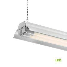 Envirolite 4 Ft 2 Light White Led Shop Light With T8 Led 4000k Tubes Sl602t1840 The Home Depot