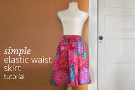Yards, especially if you are taller than me (i'm 5'3″). Simple Elastic Waist Skirt Tutorial Learn How To Create A Simple Elastic Waist Skirt In A Custom Size Tailored To Your Measurements This Versatile Skirt Can Be Sewn Using A Variety