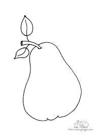 Top 10 pear coloring pages for. Fruits Free Coloring Pages