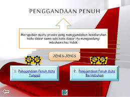 Dalam bahasa indonesia secara umum bentuk kata itu terdiri atas dua macam, yaitu kata dasar dan kata bentukan. Tapak Pembelajaran Kata Ganda Tahun 3
