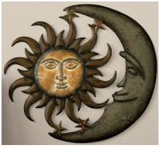 Sun Moon Wall Decor Moon Art Sun Art Sun Moon