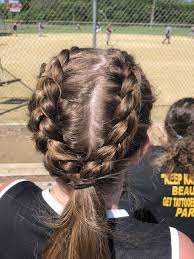 We have got 11 picture about softball hairstyles images, photos, pictures, backgrounds, and more. Pin By Love On Athletic Hairstyles In 2021 Sports Hairstyles Cheerleading Hairstyles Softball Hairstyles