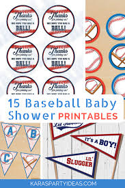 Kara S Party Ideas 15 Baseball Baby Shower Printables Kara S Party Ideas