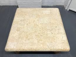 Otto & ben coffee table with smart lift top tufted folding faux leather trunk ottomans bench foot rest, 30 square, chocolate. Signed Budji Layug Bamboo And Fossiliferous Limestone Top Coffee Table For Sale At 1stdibs