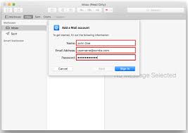 Open outlook and select file > add account. Configure Apple Mail Mac Mail Hostway Help Center