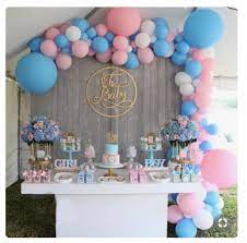 Pink Blue White Balloons Great For A Gender Reveal Party Gender Reveal Party Decorations Gender Reveal Decorations Baby Gender Reveal Party Decorations
