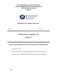 Sk tunjuk laut akan menjalankan peperiksaan uppm 2 bagi murid tahun 6 dan penilaian sumatif 2 bagi murid tahun 1 hingga 5 mengikut ketetapan berikut: Muka Depan Kertas Peperiksaan