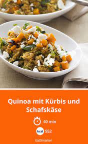 Quinoa Mit Kurbis Und Schafskase Recipe Veggie Dinner Recipes Vegetable Recipes Good Healthy Recipes