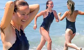 1.2m likes · 254 talking about this. Olivia Wilde Is All Smiles As She Shows Gorgeous Figure In Chic One Piece Swimsuit At Malibu Beach Daily Mail Online