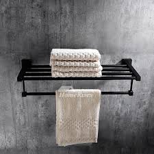 Then look no further than this oil rubbed bronze towel rack combo. Solid Oil Rubbed Bronze Towel Rack Shelf Black Bathroom