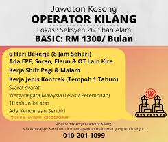 Salam admin boleh bantu iklankan kerja kosong shah alam facebook. Wikicareer Operator Kilang Diperlukan Segera Di Seksyen Facebook