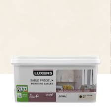 Peinture sable precieux blanc ivoire 6 2l. Peinture A Effet Sable Precieux Luxens Blanc Calcaire 6 2 L Leroy Merlin
