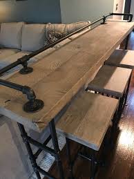 Rustic Gray Reclaimed Barn Wood Sofa Bar Table 6 Foot Rustic Sofa Wood Sofa Rustic House