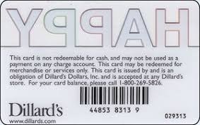 Today dillards gift card balance are not a thoughtless gift. Gift Card Happy Birthday Dillard S United States Of America Dillard S Col Us Dillard S 007a