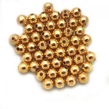 How do you make gold out of yellow food coloring? Smooth Round Bead Gold Plated Country Beads