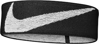 Make a skirt from our newest collection in your wardrobe. Nike Logo Knit Elastic Hairband N1000579010 In Black White